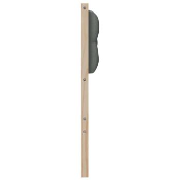 Kopfteil Sonstiges Braun und Dunkelgrau 90 cm Massivholz Kiefer