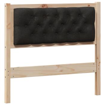 Kopfteil Sonstiges Braun und Schwarz 90 cm Massivholz Kiefer