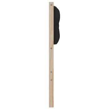 Kopfteil Sonstiges Braun und Schwarz 90 cm Massivholz Kiefer
