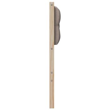 Kopfteil Sonstiges Braun und Taupe 90 cm Massivholz Kiefer