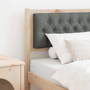 ARDEBO.de - Kopfteil Sonstiges Braun und Dunkelgrau 80 cm Massivholz Kiefer