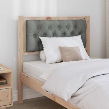 Kopfteil Sonstiges Braun und Dunkelgrau 80 cm Massivholz Kiefer