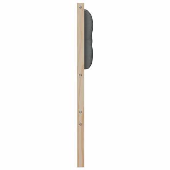 Kopfteil Sonstiges Braun und Dunkelgrau 80 cm Massivholz Kiefer