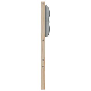 Kopfteil Sonstiges Braun und hellgrau 75 cm Massivholz Kiefer