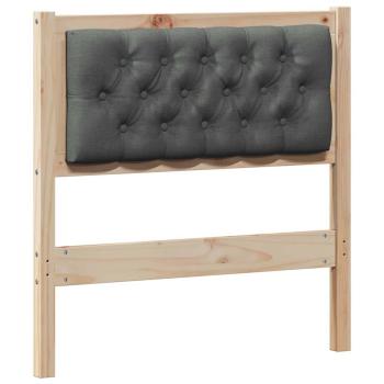 Kopfteil Sonstiges Braun und Dunkelgrau 75 cm Massivholz Kiefer