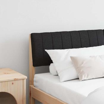 ARDEBO.de - Gepolstertes Kopfteil Schwarz 140 cm Massives Kiefernholz
