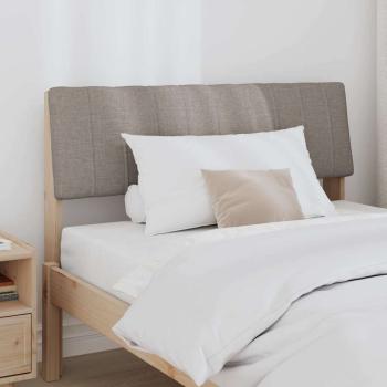 Gepolstertes Kopfteil Taupe 100 cm Massives Kiefernholz