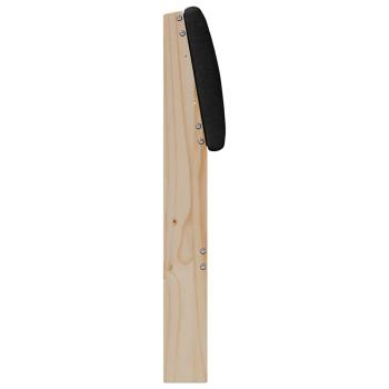 Gepolstertes Kopfteil Schwarz 90 cm Massives Kiefernholz