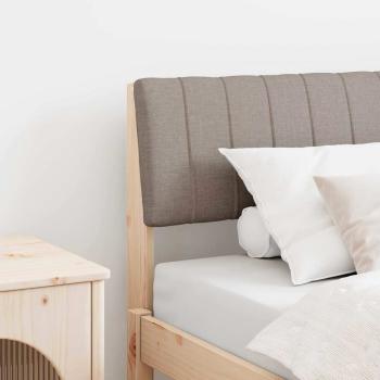 ARDEBO.de - Gepolstertes Kopfteil Taupe 90 cm Massives Kiefernholz