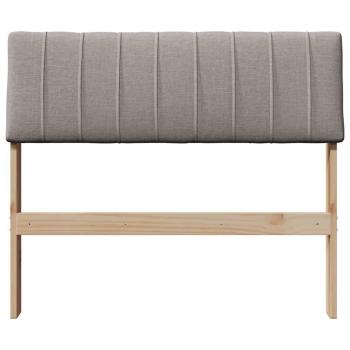 Gepolstertes Kopfteil Taupe 90 cm Massives Kiefernholz