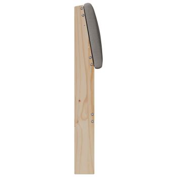 Gepolstertes Kopfteil Taupe 90 cm Massives Kiefernholz