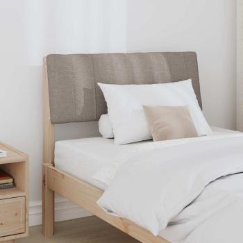 Gepolstertes Kopfteil Taupe 80 cm Massives Kiefernholz
