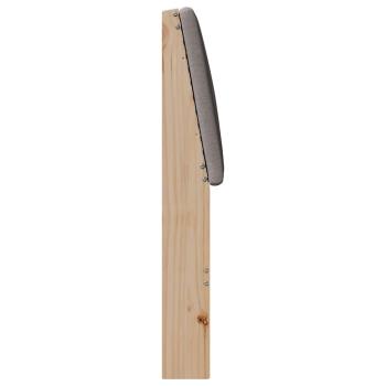 Gepolstertes Kopfteil Taupe 120 cm Massives Kiefernholz