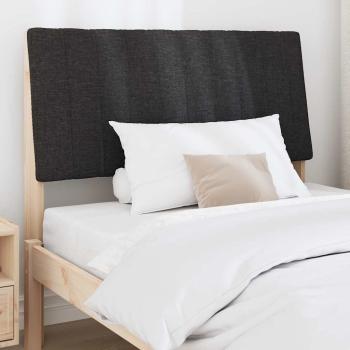 Gepolstertes Kopfteil Schwarz 100 cm Massives Kiefernholz