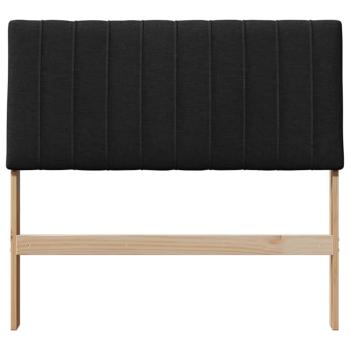 Gepolstertes Kopfteil Schwarz 100 cm Massives Kiefernholz