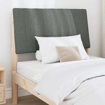 Gepolstertes Kopfteil Dunkelgrau 90 cm Massives Kiefernholz