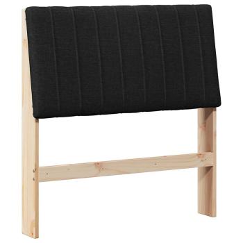 Gepolstertes Kopfteil Schwarz 90 cm Massives Kiefernholz