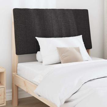 Gepolstertes Kopfteil Schwarz 90 cm Massives Kiefernholz