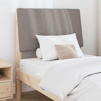 Gepolstertes Kopfteil Taupe 80 cm Massives Kiefernholz