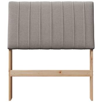 Gepolstertes Kopfteil Taupe 80 cm Massives Kiefernholz
