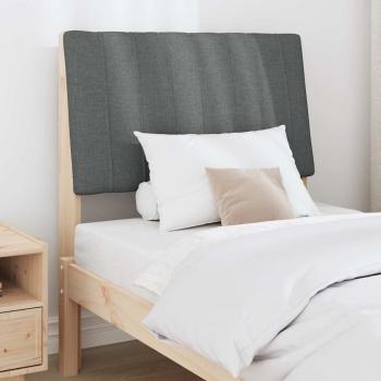 Gepolstertes Kopfteil Dunkelgrau 75 cm Massives Kiefernholz