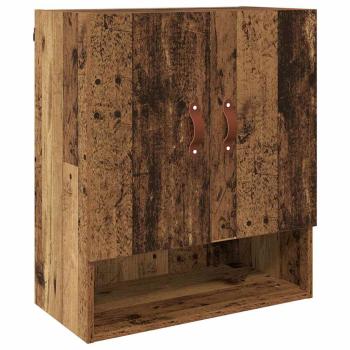 Wandschrank 60 x 31 x 70 cm Holzwerkstoff Altholz