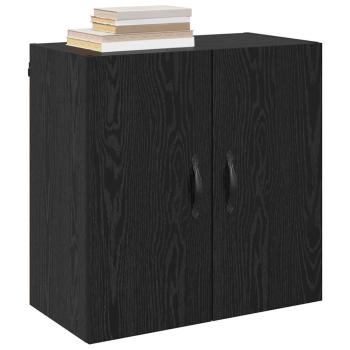 Wandschrank 60 x 31 x 60 cm Holzwerkstoff Schwarz Eichen-Optik