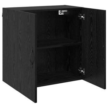 Wandschrank 60 x 31 x 60 cm Holzwerkstoff Schwarz Eichen-Optik