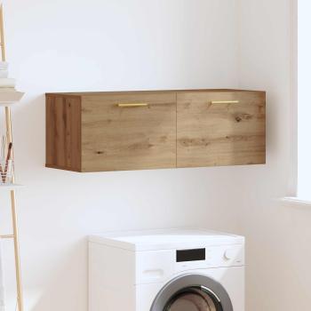 ARDEBO.de - Wandschrank 100 x 36,5 x 35 cm Holzwerkstoff Artisan-Eiche