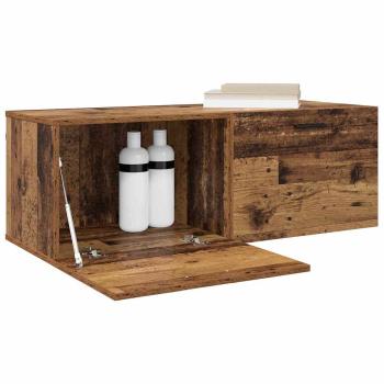 Wandschrank 100 x 36,5 x 35 cm Holzwerkstoff Altholz