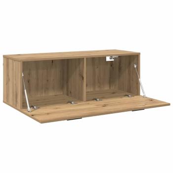 Wandschrank 100 x 36,5 x 35 cm Holzwerkstoff Artisan-Eiche