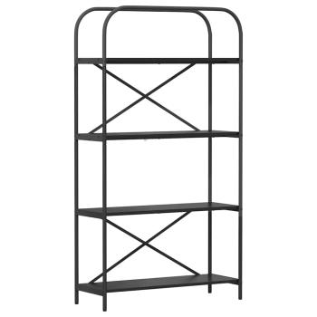 Bücherregal 4 Ebenen 80 x 30 x 146 cm Holzwerkstoff