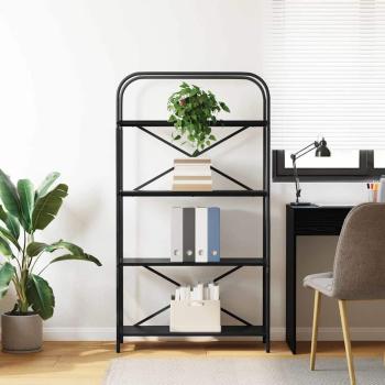 Bücherregal 4 Ebenen 80 x 30 x 146 cm Holzwerkstoff