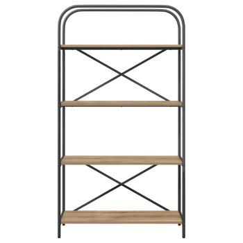 B?cherregal 4 Ebenen 80 x 30 x 146 cm Holzwerkstoff