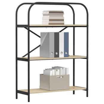 Bücherregal 3 Ebenen 80 x 30 x 109 cm Holzwerkstoff