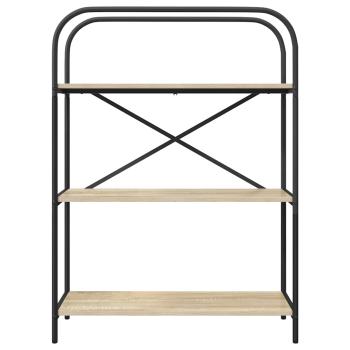 Bücherregal 3 Ebenen 80 x 30 x 109 cm Holzwerkstoff