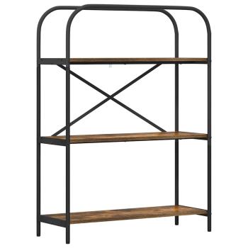 Bücherregal 3 Ebenen 80 x 30 x 109 cm Holzwerkstoff