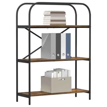 Bücherregal 3 Ebenen 80 x 30 x 109 cm Holzwerkstoff