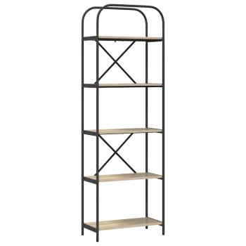 Bücherregal 5 Ebenen 60 x 30 x 183 cm Holzwerkstoff