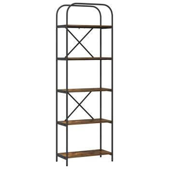 Bücherregal 5 Ebenen 60 x 30 x 183 cm Holzwerkstoff