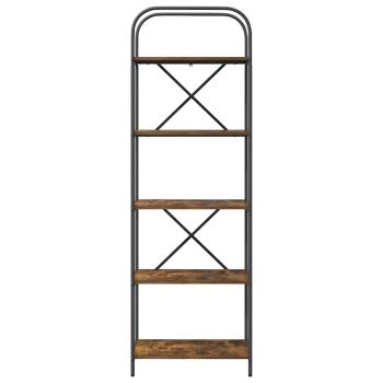 Bücherregal 5 Ebenen 60 x 30 x 183 cm Holzwerkstoff