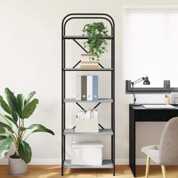 Bücherregal 5 Ebenen 60 x 30 x 183 cm Holzwerkstoff