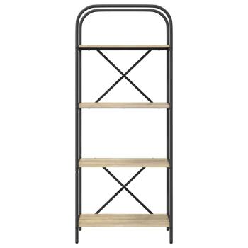 Bücherregal 4 Ebenen 60 x 30 x 146 cm Holzwerkstoff
