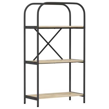 Bücherregal 3 Ebenen 60 x 30 x 109 cm Holzwerkstoff