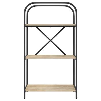 Bücherregal 3 Ebenen 60 x 30 x 109 cm Holzwerkstoff