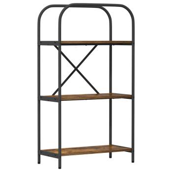 Bücherregal 3 Ebenen 60 x 30 x 109 cm Holzwerkstoff