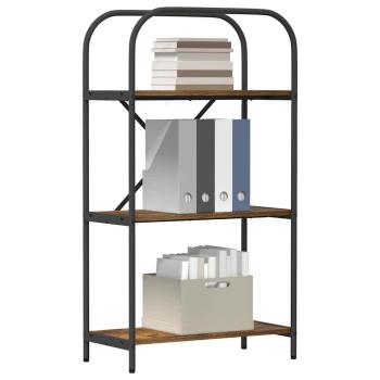 Bücherregal 3 Ebenen 60 x 30 x 109 cm Holzwerkstoff