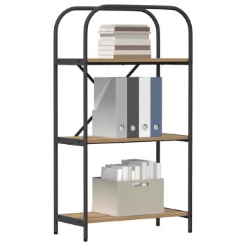 Bücherregal 3 Ebenen 60 x 30 x 109 cm Holzwerkstoff