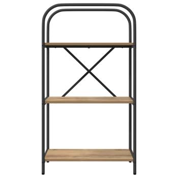 Bücherregal 3 Ebenen 60 x 30 x 109 cm Holzwerkstoff