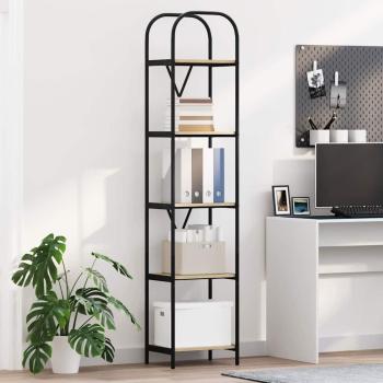 ARDEBO.de - Bücherregal 5 Ebenen 40 x 30 x 183 cm Holzwerkstoff